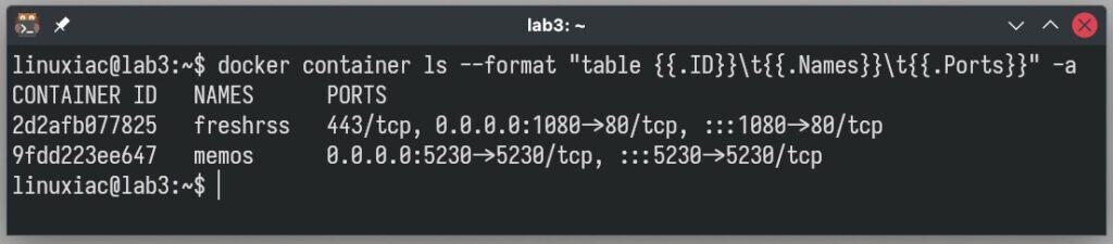 Finding the exposed ports of running Docker containers.