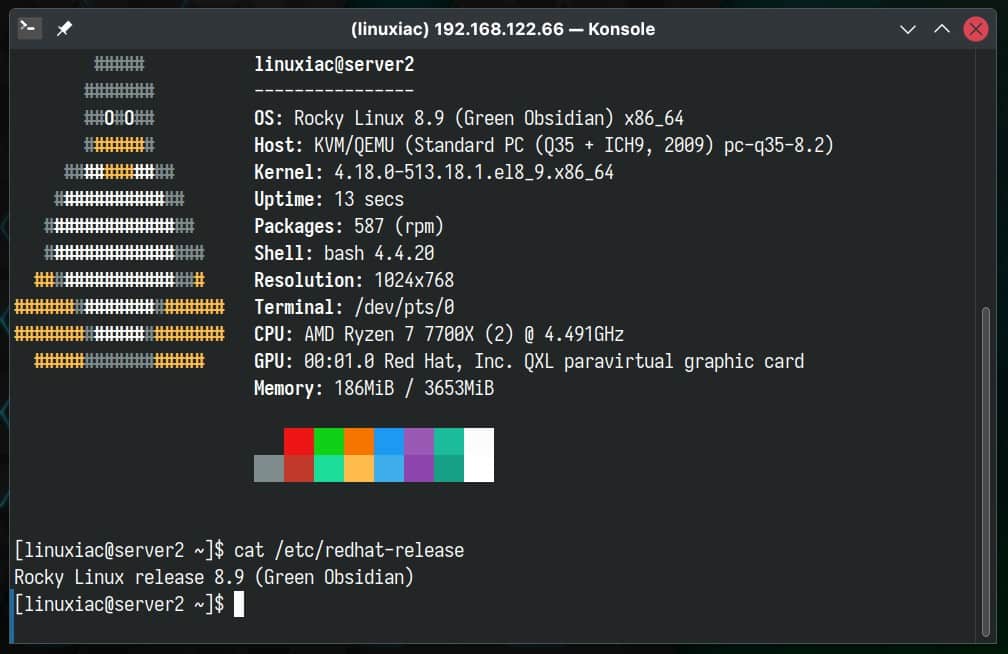 Successful migration from CentOS 7 to Rocky Linux 8