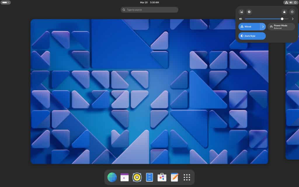 GNOME 46 Desktop Environment