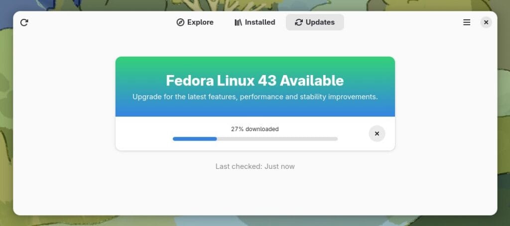 Downloading updates.