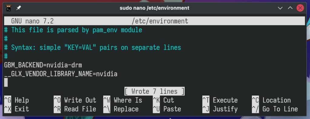 Set environment variables.