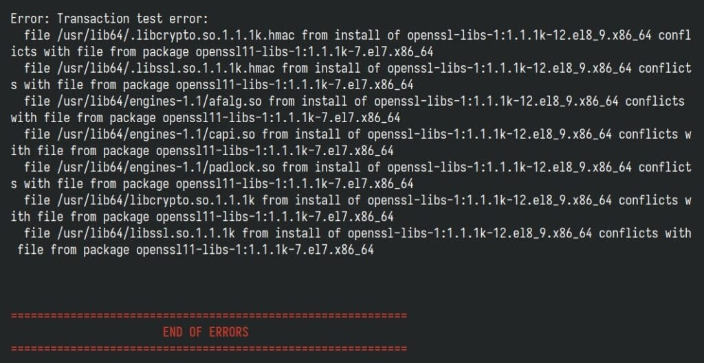 openssl11-libs error
