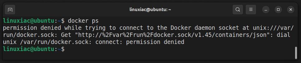 Docker permission denied.