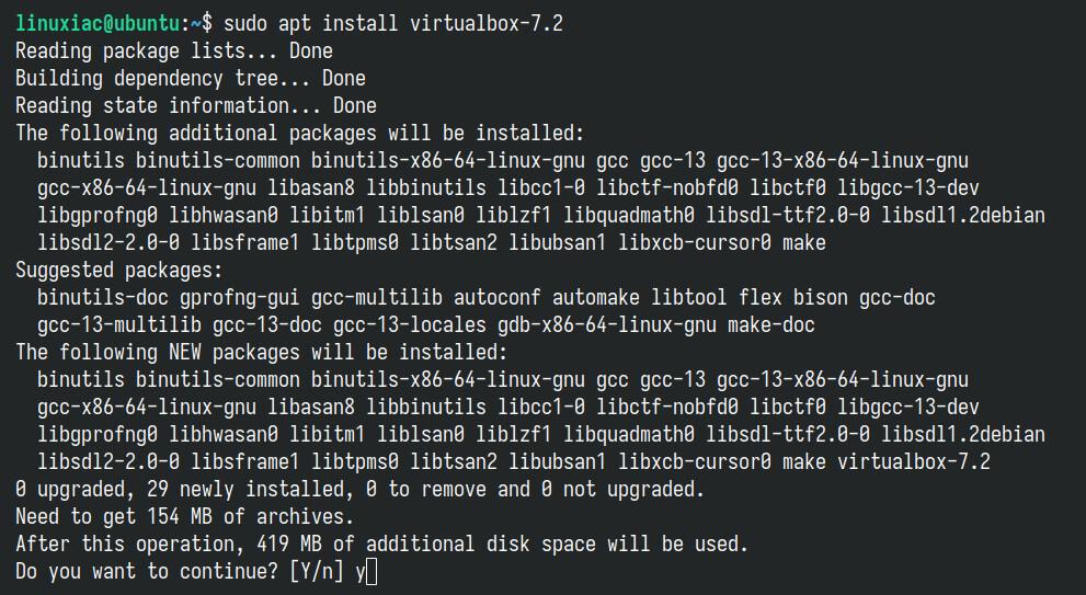 Installing VirtualBox on Ubuntu 24.04 LTS (Noble Numbat).