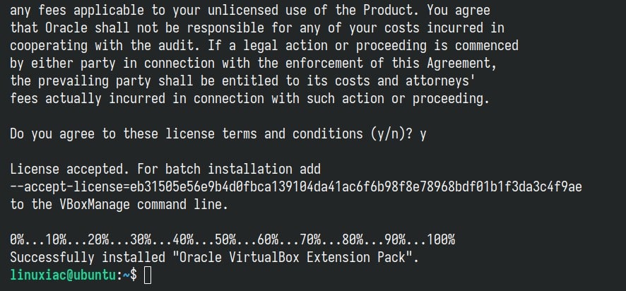 Install VirtualBox Extension Pack.