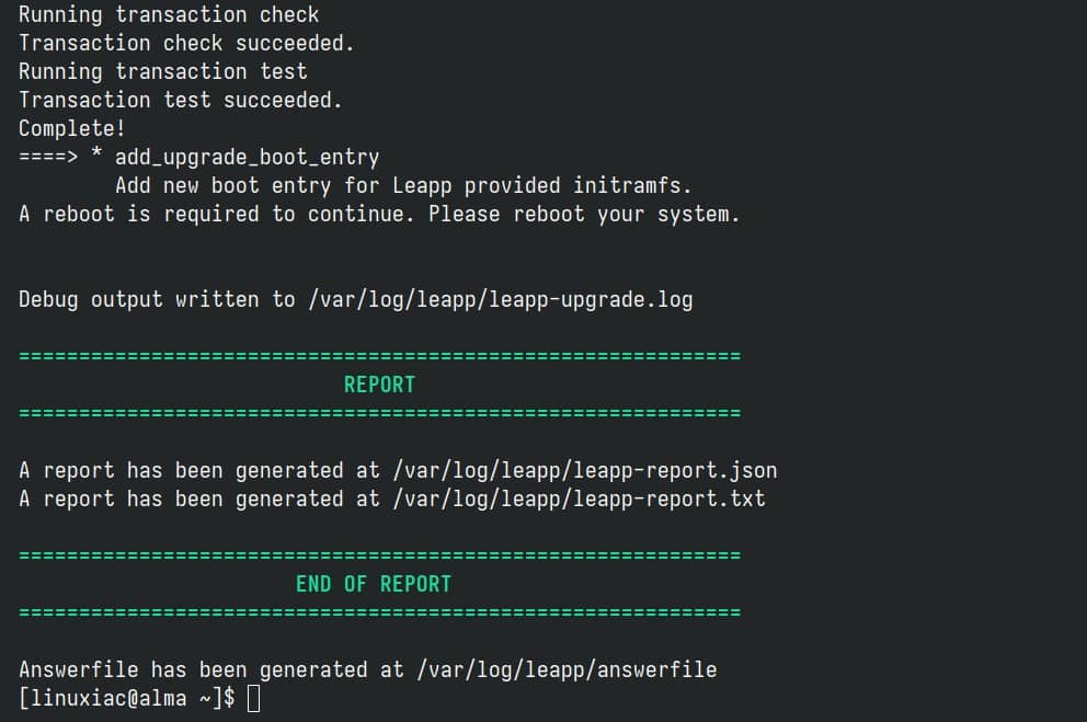 Migration from AlmaLinux 8 to AlmaLinux 9.