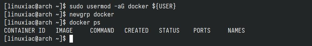 Run the docker command as a regular user.