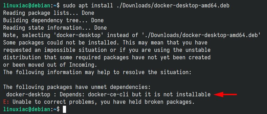 Unmet dependencies error.