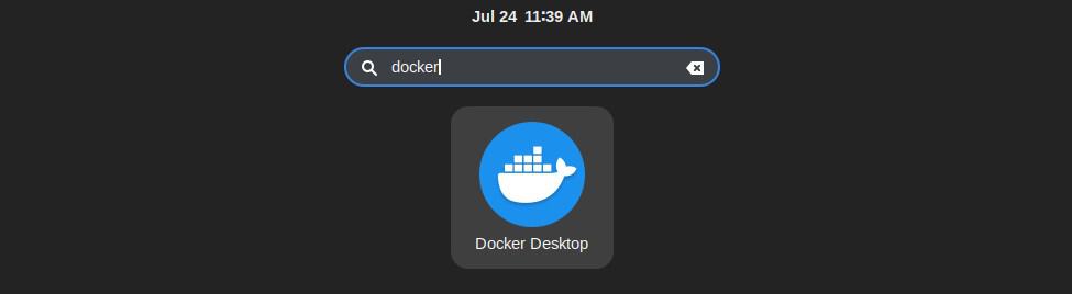 Activate Docker Desktop