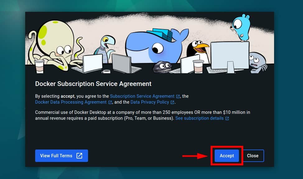 Docker Subscription Service Agreement