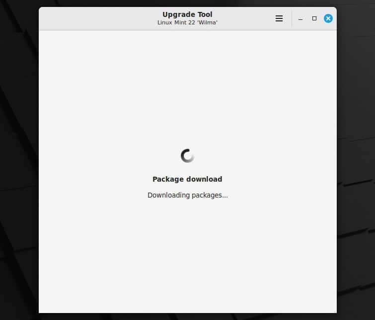 Download the required packages to update to Linux Mint 22.