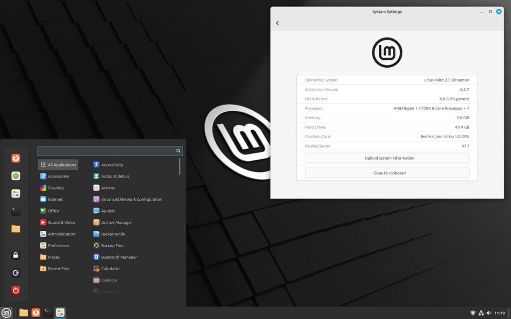 Linux Mint 22 "Wilma"