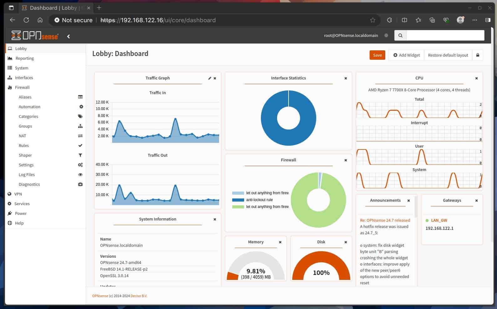 OPNsense 24 7 Released with Enhanced Security and Performance