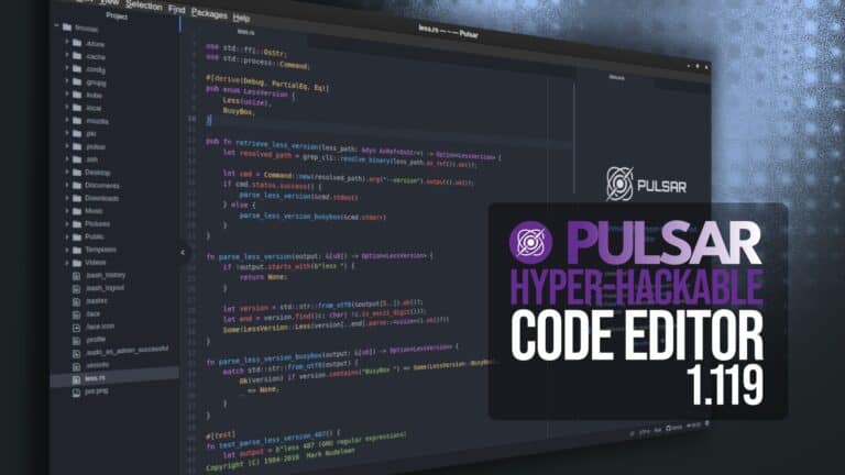 Pulsar 1.119 Code Editor Brings Refined Tools and Fixes