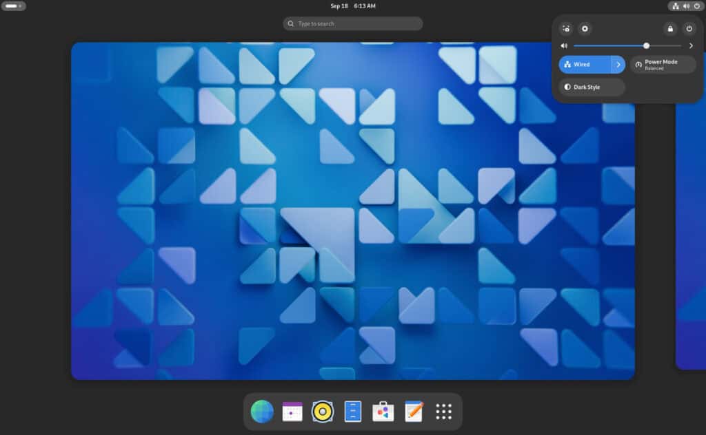 GNOME 47 Desktop Environment