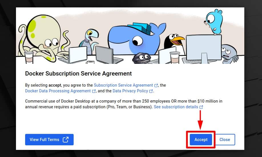 Docker Subscription Service Agreement