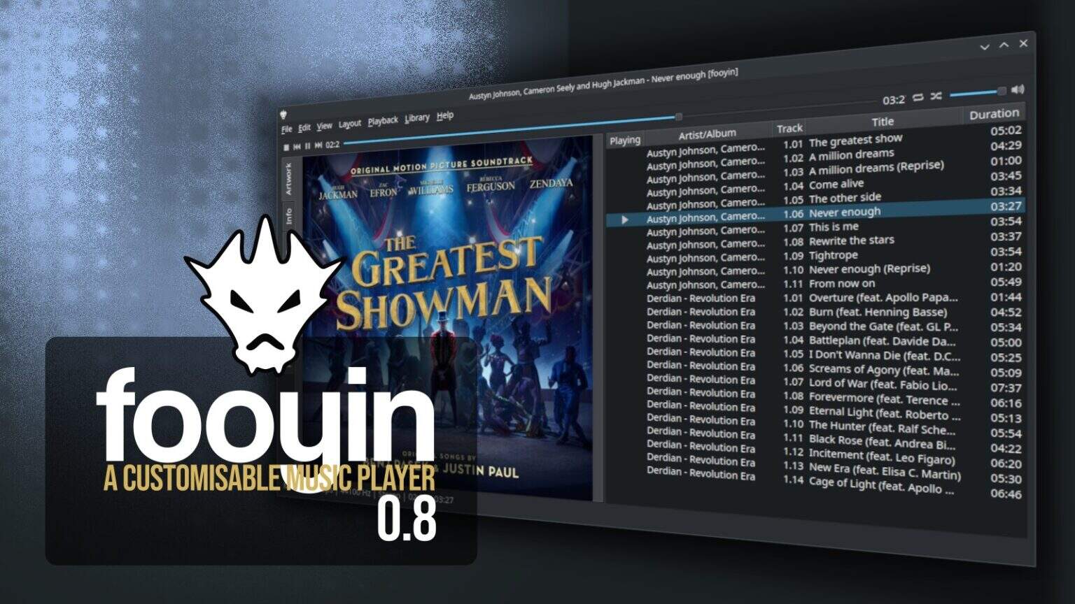 Fooyin 0.8 Music Player Introduces Advanced Search