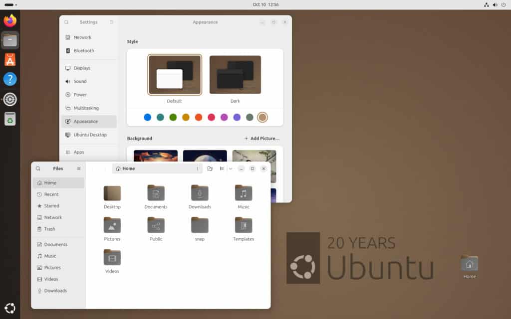 Ubuntu 24.10 "Warty Warthog" theme.