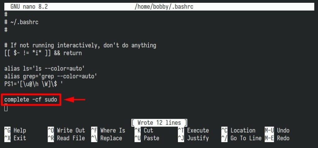 Enabling Bash completion in Arch Linux.