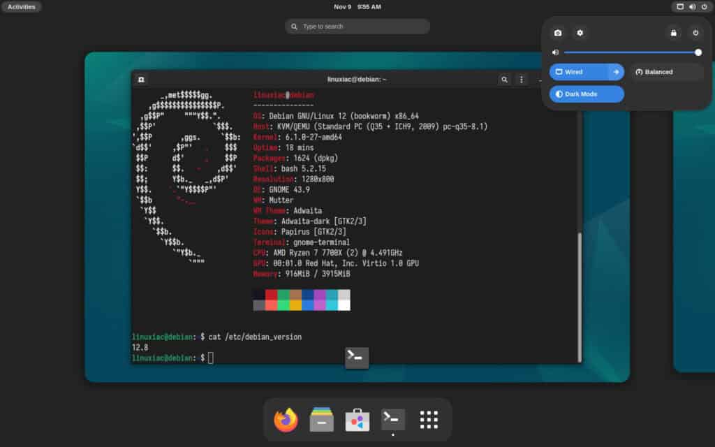 Debian 12.8 "Bookworm"