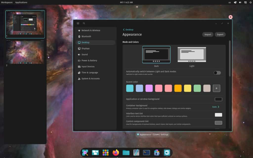 COSMIC Desktop Alpha 3