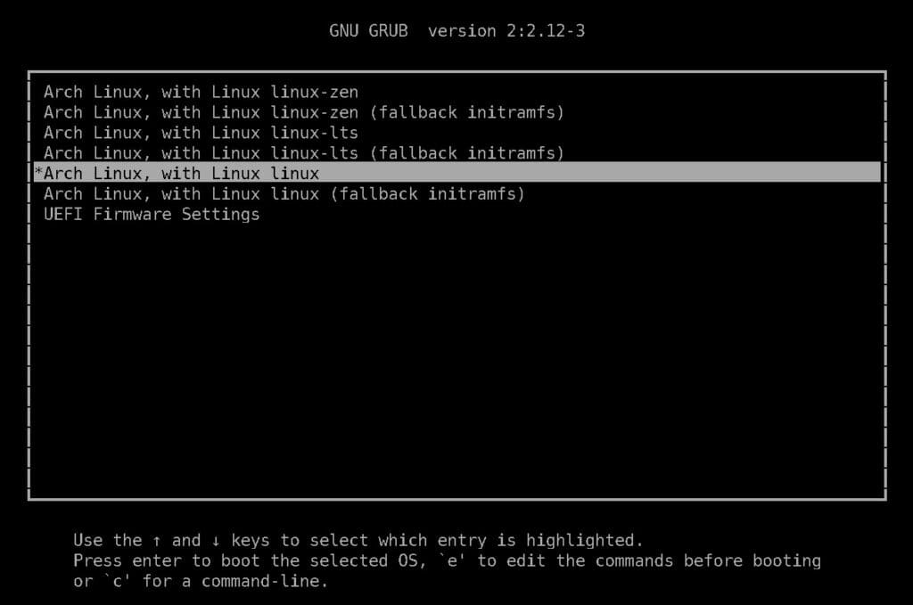 Display a list of all available Linux kernels right on the main GRUB screen.