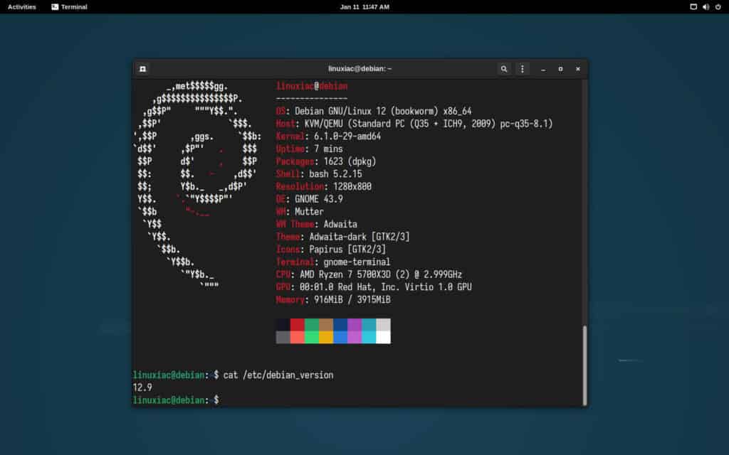 Debian 12.9