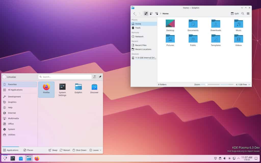 KDE Plasma 6.3 Beta Desktop Environment