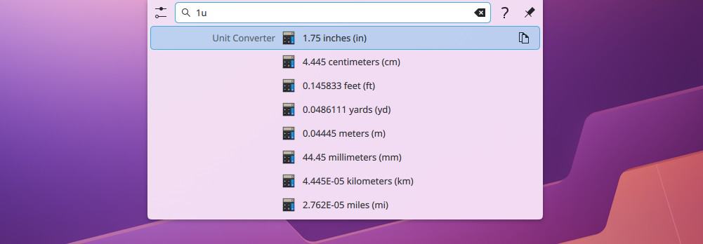 Converting rack units.