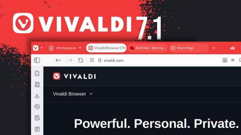 Vivaldi Browser 7.1 Introduces Customizable Widgets