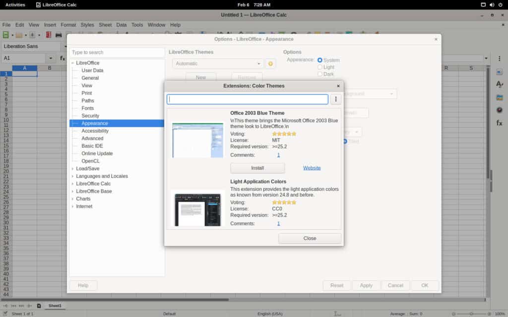 LibreOffice 25.2 Theming System