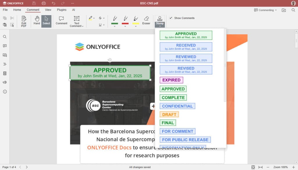 ONLYOFFICE 8.3 PDF