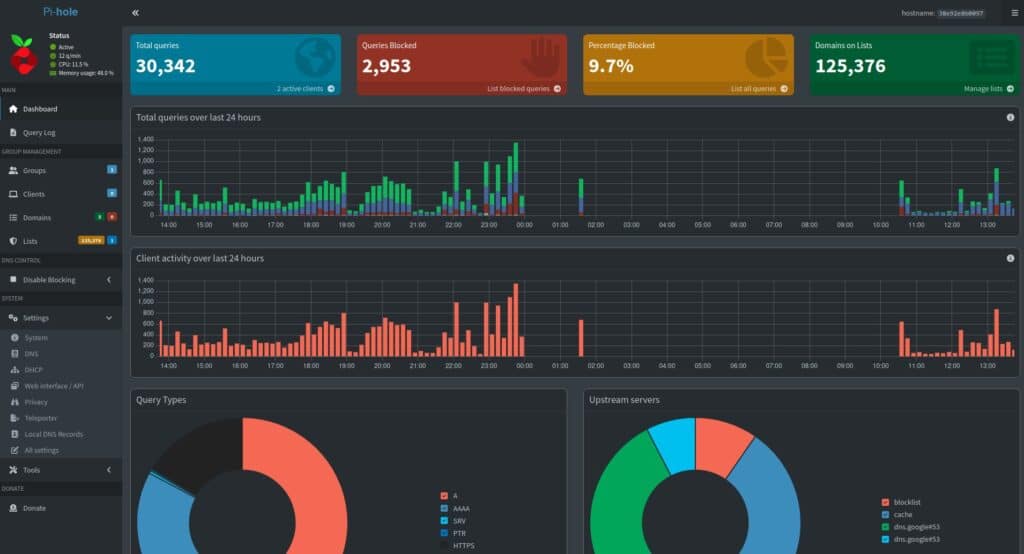 Pi-hole 6 Web UI