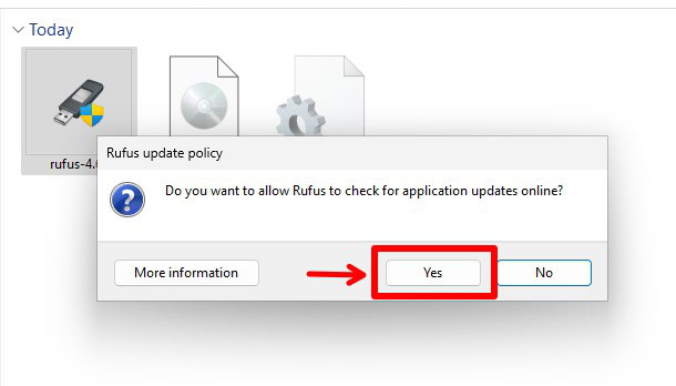 Enable check for updates.