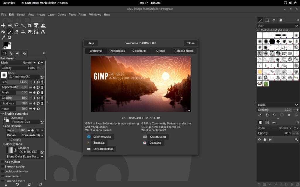 GIMP 3.0 Image Editor