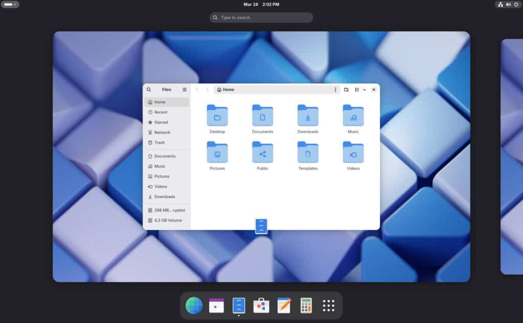 GNOME 48 Desktop Environment