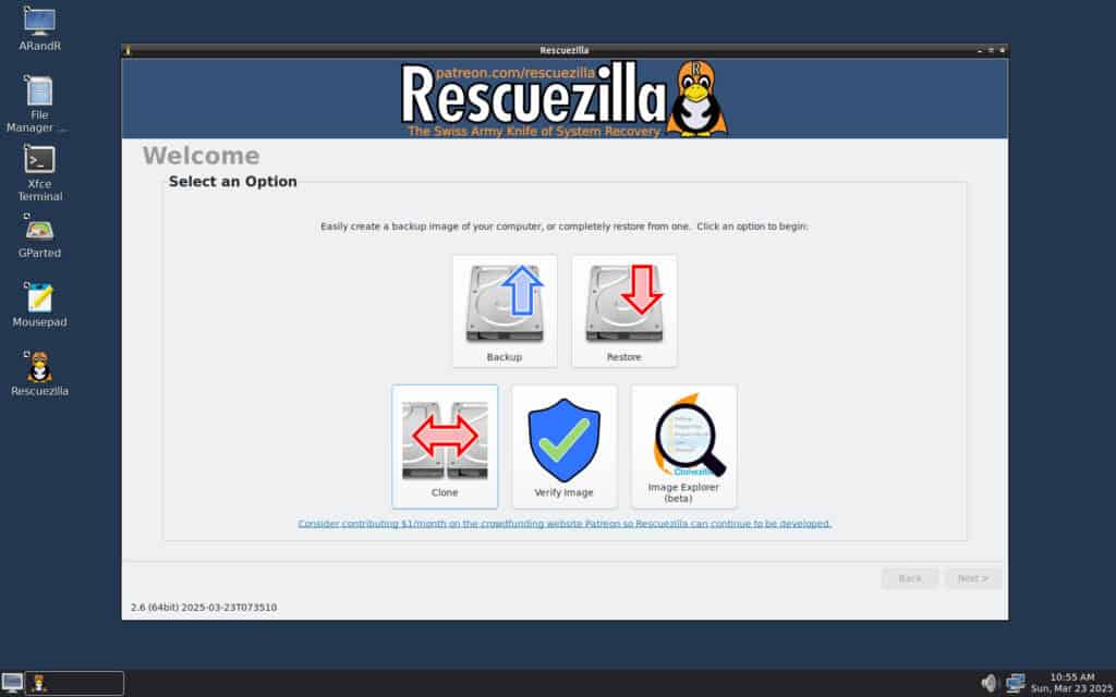 Rescuezilla 2.6