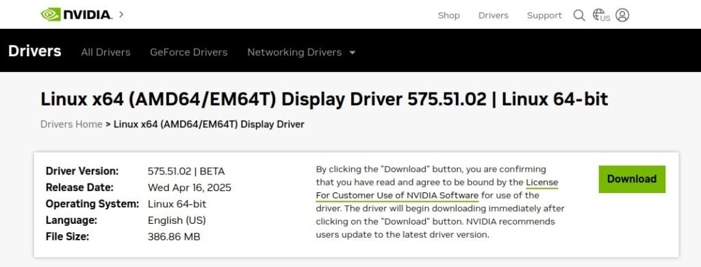 NVIDIA Releases Linux Display Driver 575 Beta