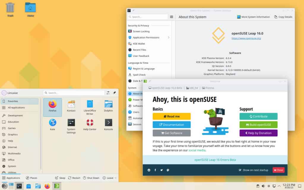 openSUSE Leap 16 Beta