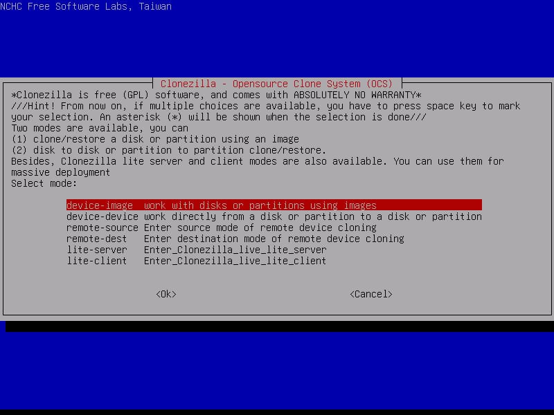 Clonezilla 3.2.1-28 disk cloning and imaging tool