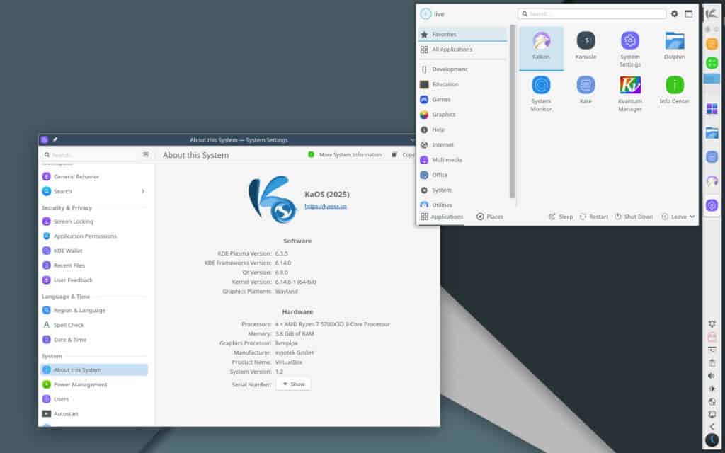 KaOS Linux 2025.05