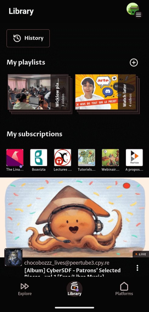 PeerTube Mobile App v1