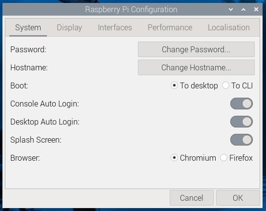 Raspberry Pi OS auto login options