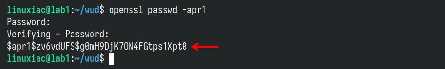 Generate an Apache-style MD5 hashing password.