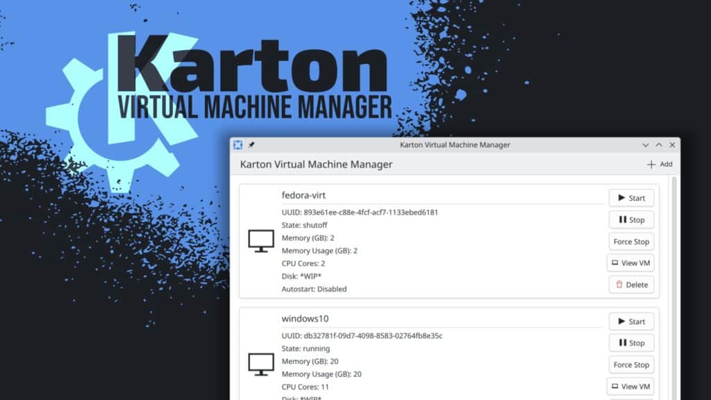 Karton: KDE’s Libvirt-Powered Answer to GNOME Boxes and Virt-Manager