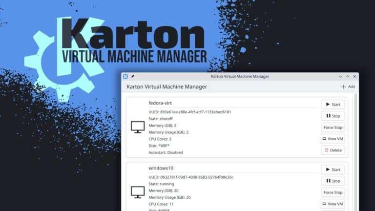 Karton: KDE’s Libvirt-Powered Answer to GNOME Boxes and Virt-Manager