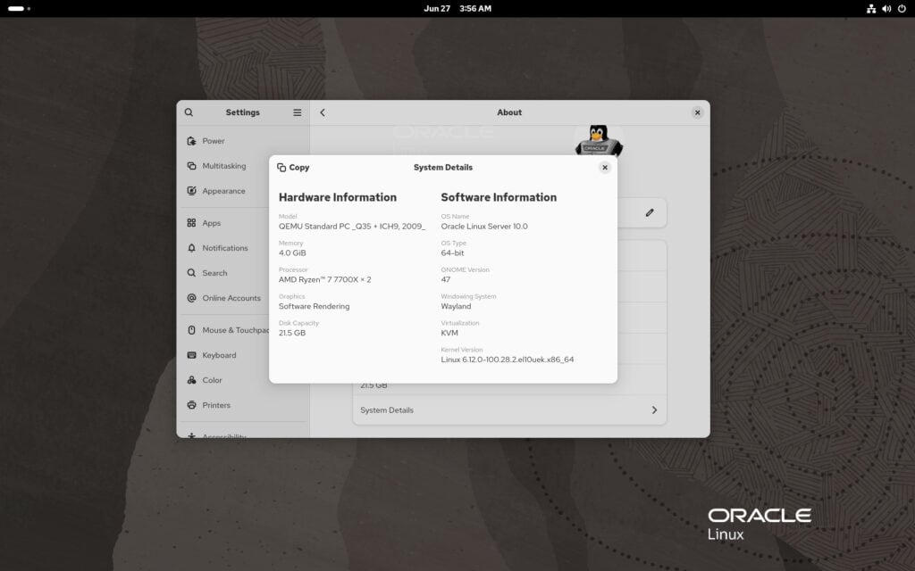 Oracle Linux 10