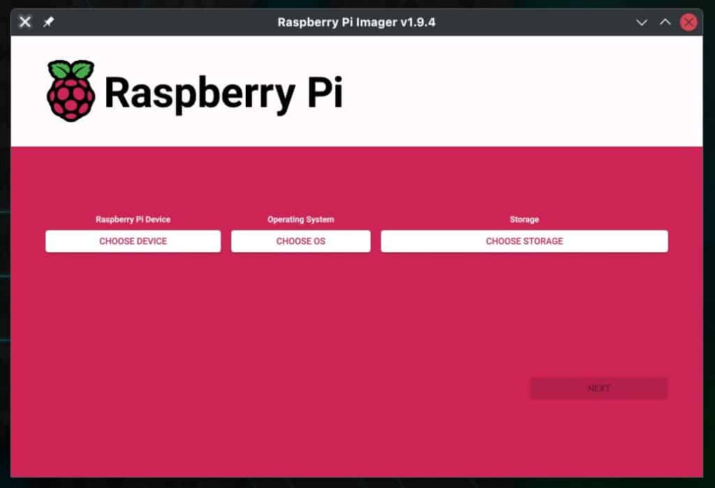 Raspberry Pi Imager 1.9.4