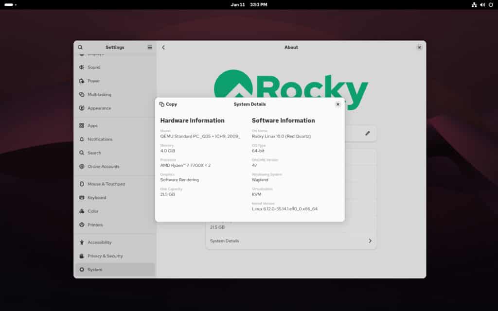 Rocky Linux 10