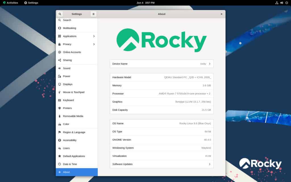 Rocky Linux 9.6